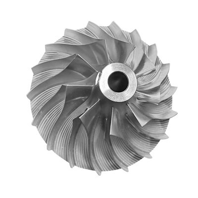 Titaaniseoksesta valmistettu turbiinipyörä